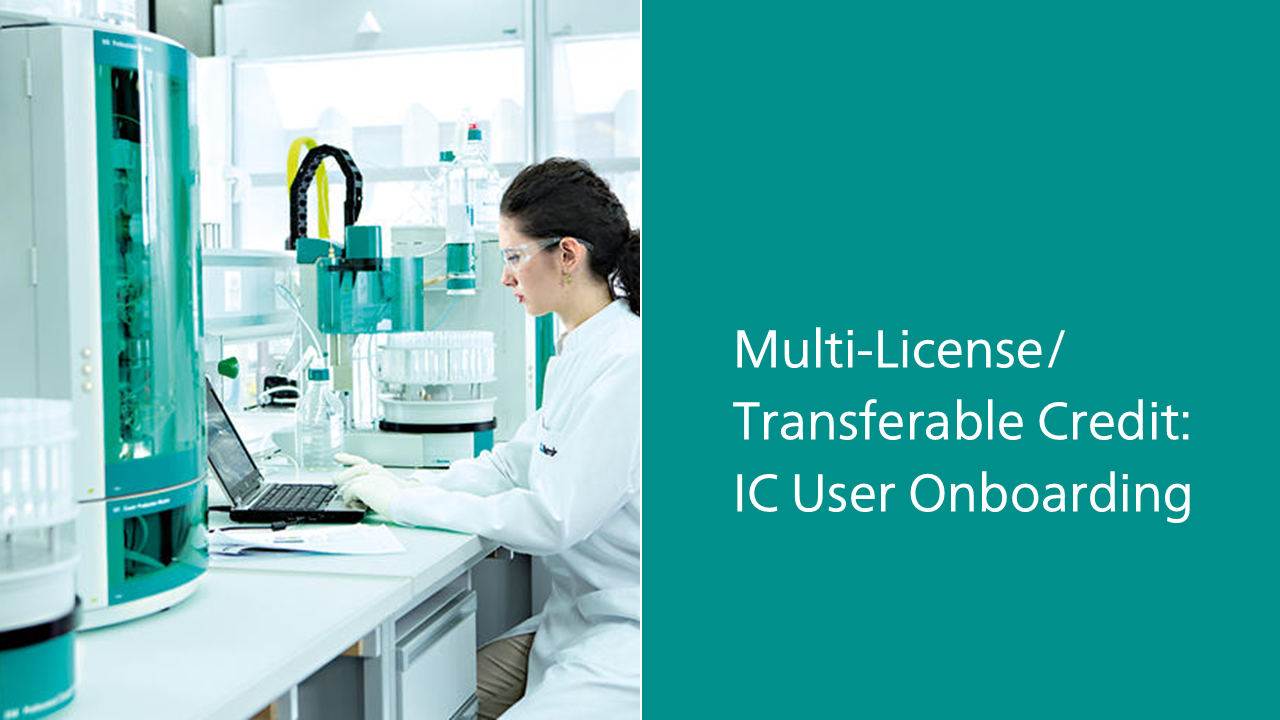Transferable Credit: IC User Onboarding